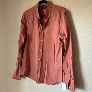 NWT Men's Salmon Pink Button Down Shirt | Size M | Dress Shirt | Spring/Summer